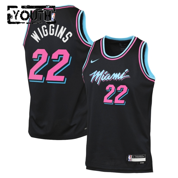 Miami Heat Trikot Andrew Wiggins Nike 2025-26 City Edition Schwarz Swingman - Kinder Miami Heat Trikot Andrew Wiggins Nike 2025-26 City Edition Schwarz Swingman - Kinder